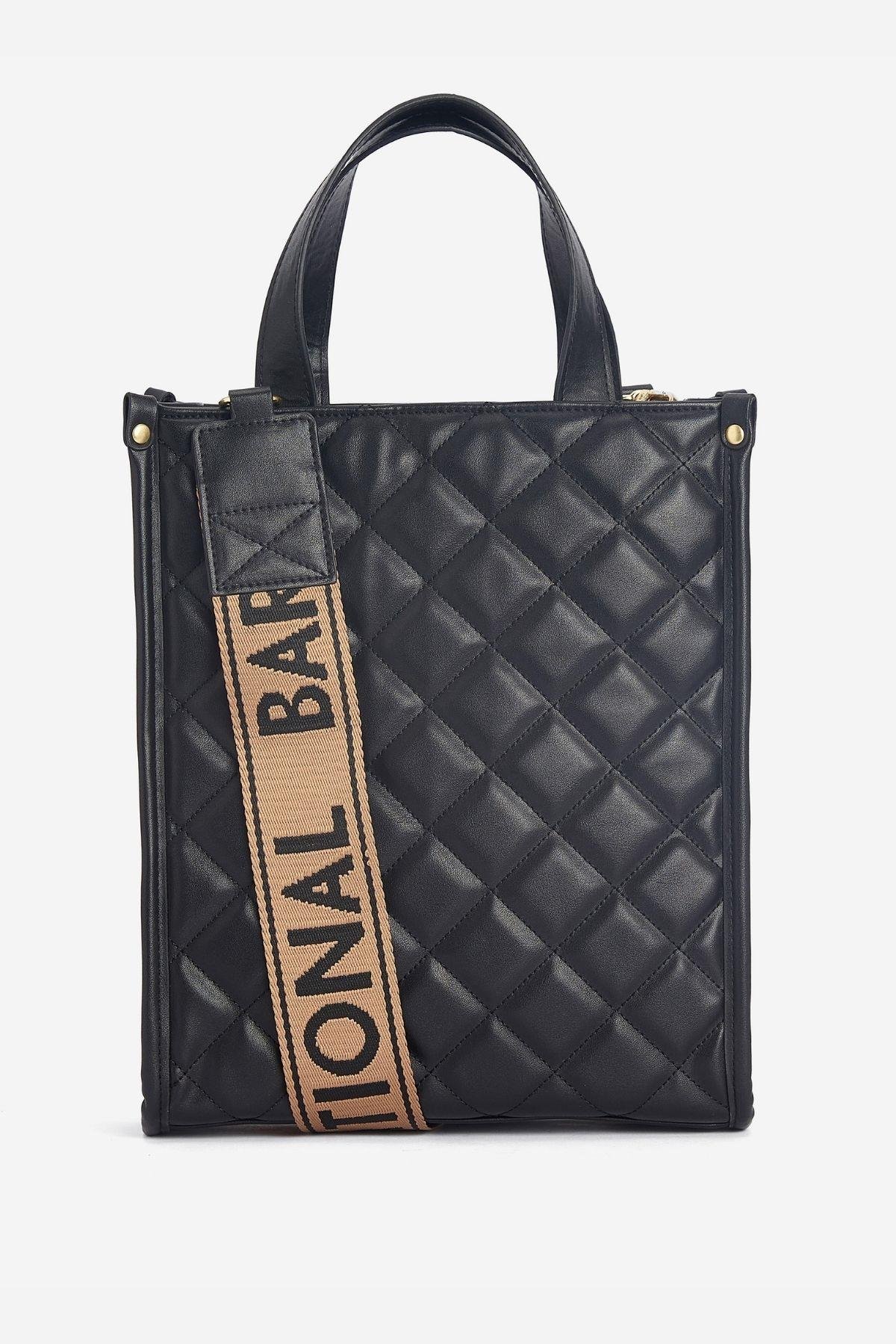 B.Intl Kapitone Fenchurch Tote Çanta BK11 Black