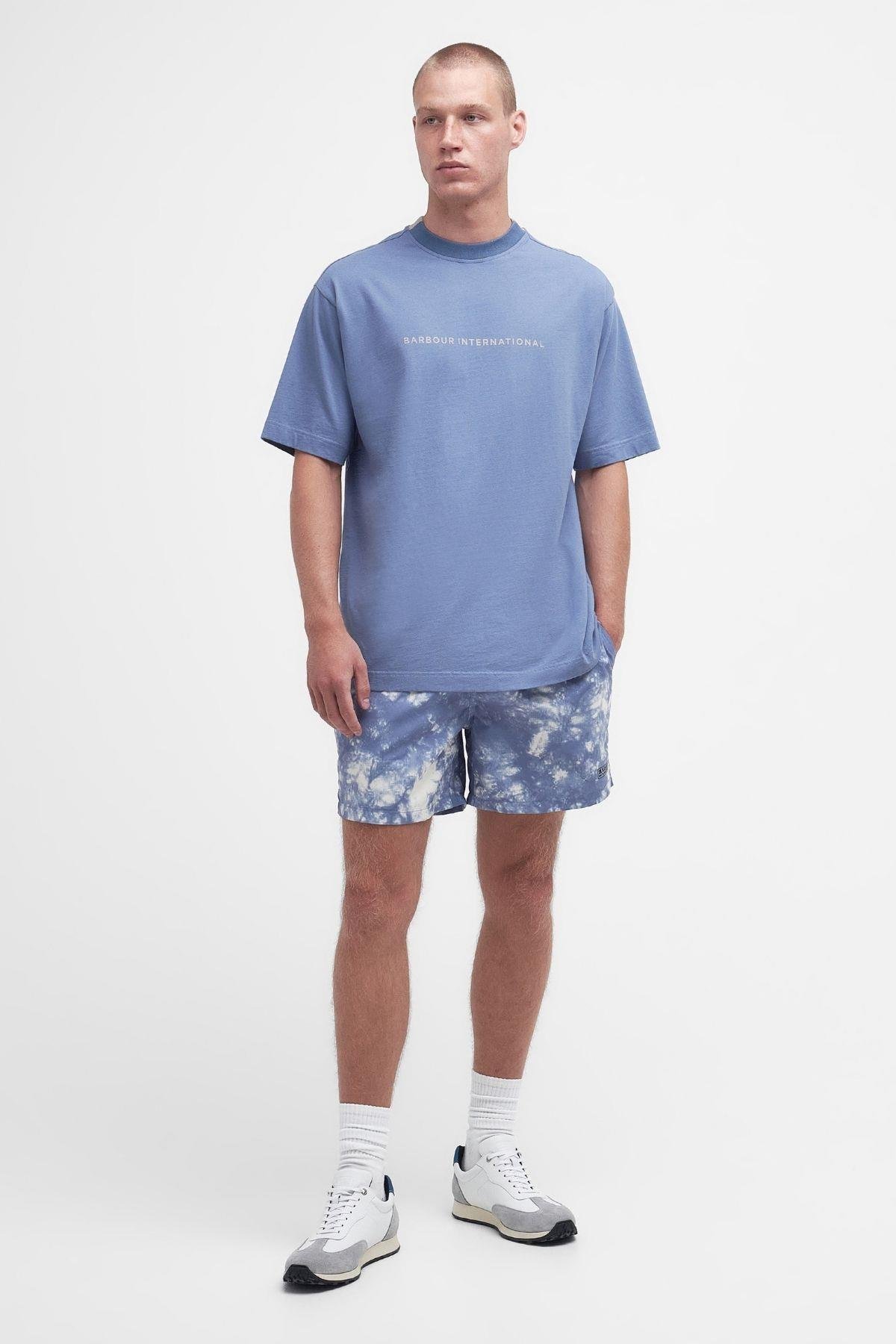 B.Intl Stacked Oversized T-Shirt GY56 Flint Blue