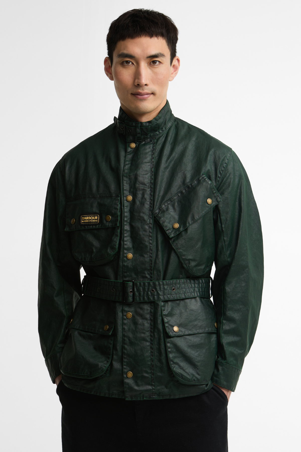 B.Intl Distressed 90th Anniversary Casual Ceket GN71 Green