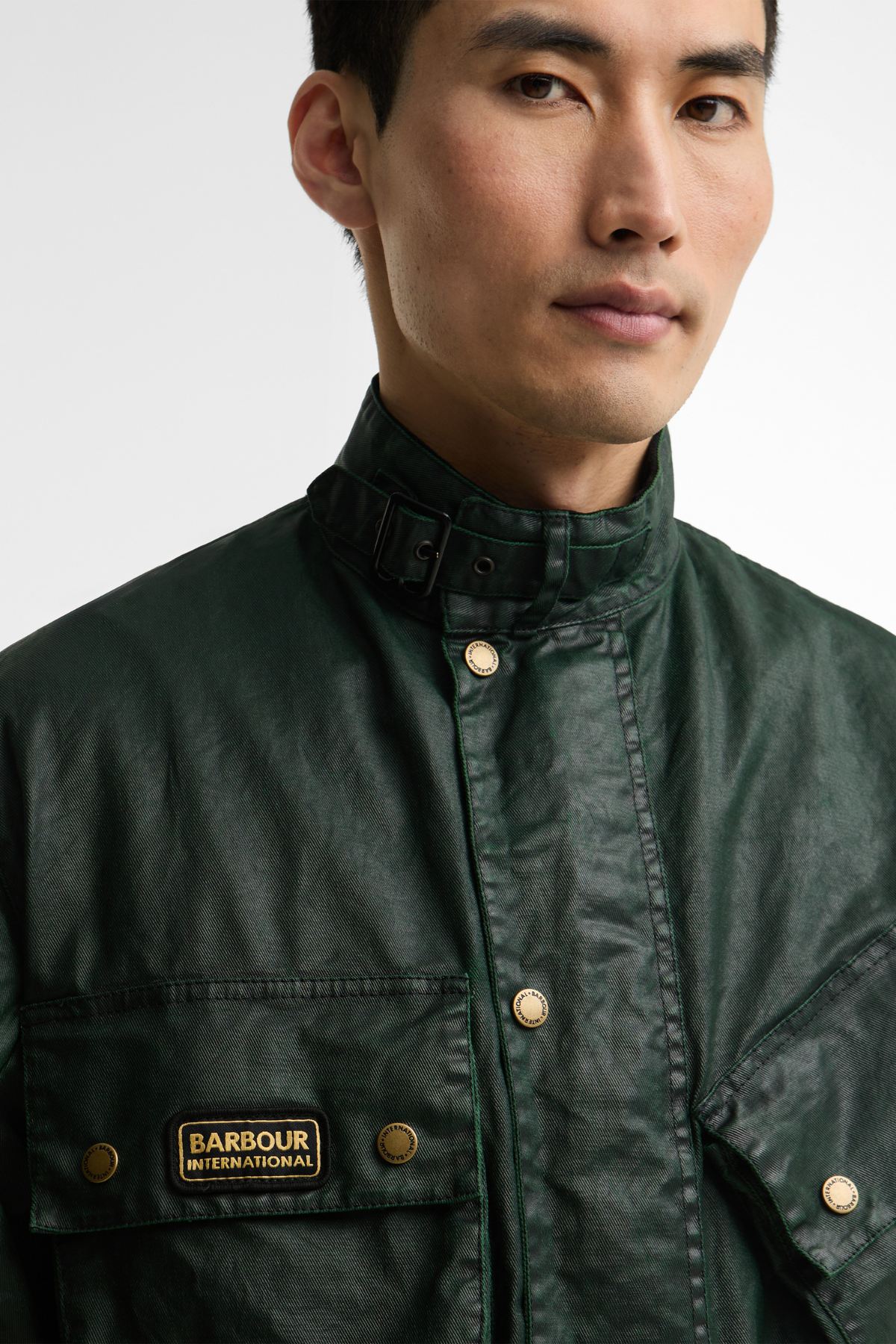 B.Intl Distressed 90th Anniversary Casual Ceket GN71 Green