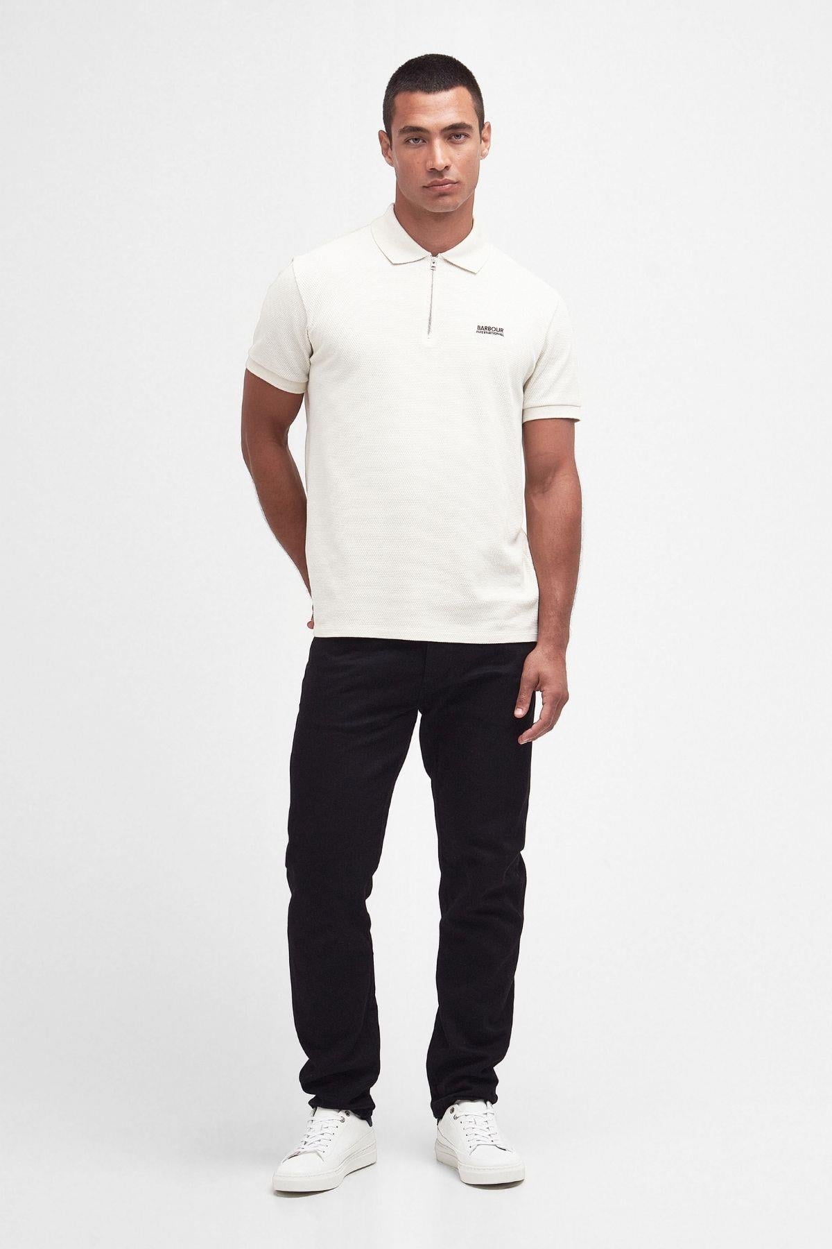 B.Intl Albury Short Sleeve Polo Yaka CR11 Dove Grey