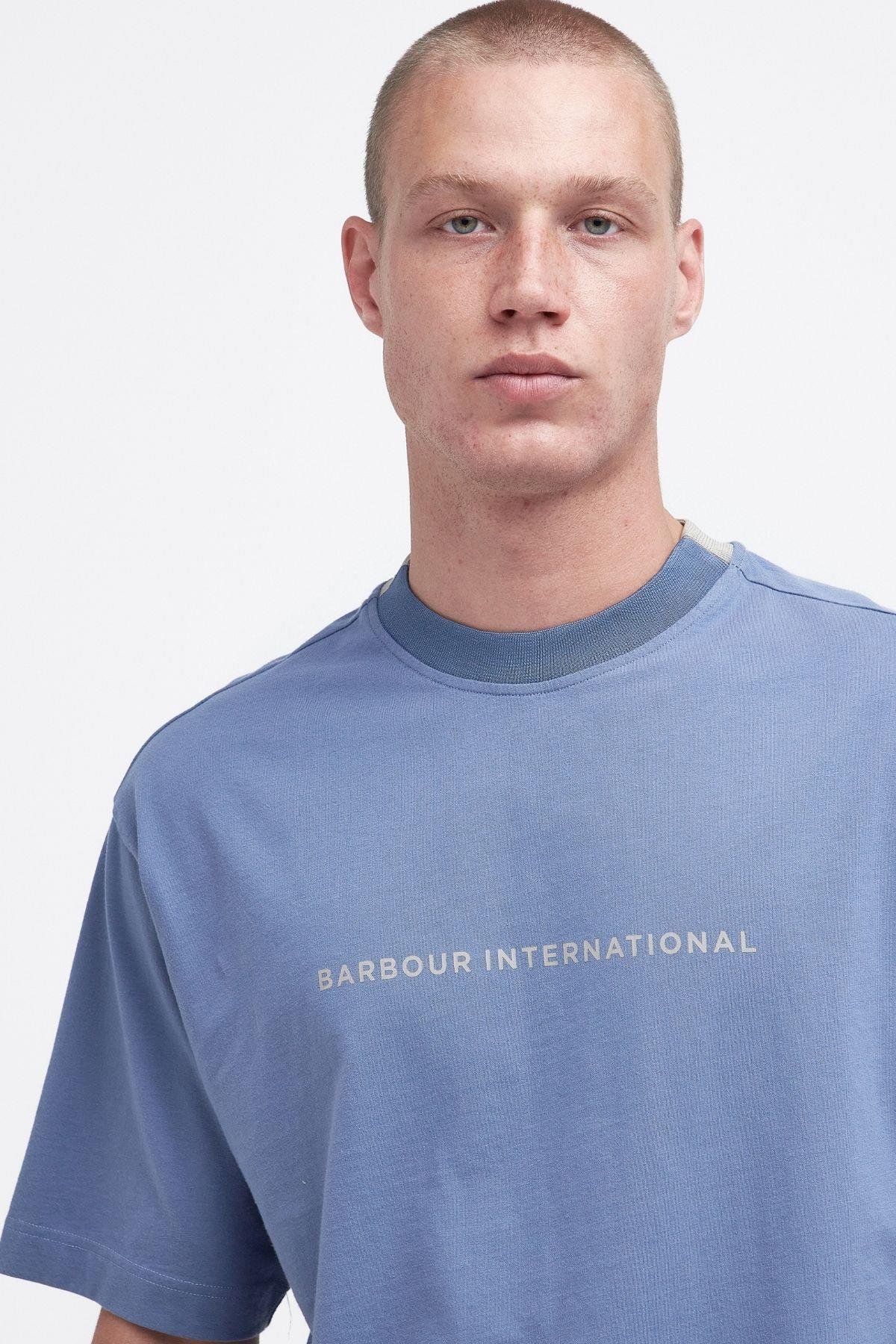 B.Intl Stacked Oversized T-Shirt GY56 Flint Blue