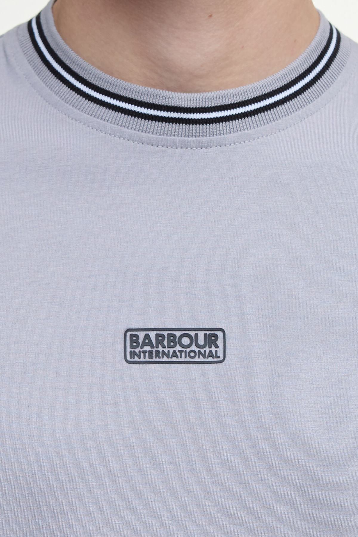 B.Intl Logo Tipped T-Shirt GY51 Pale Slate