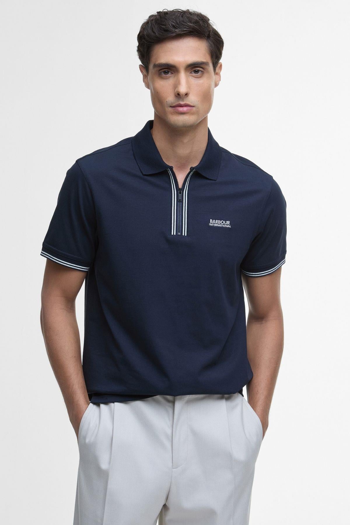 B.Intl Ollie Twin Tipped Placket Polo Yaka NY91 Navy