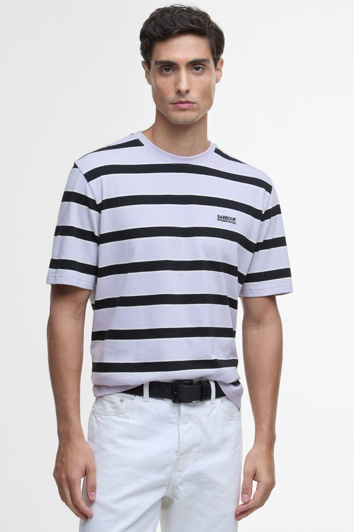 B.Intl Luca Stripe T-Shirt PU11 Thistle