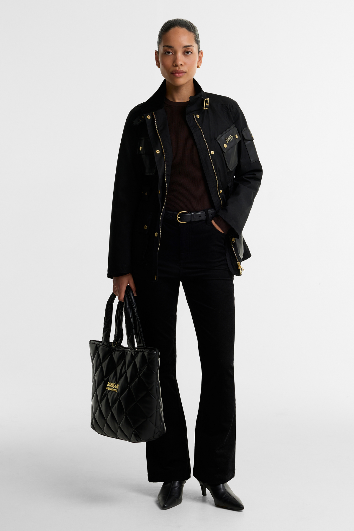 B.Intl International Heritage Yağlı Ceket BK71 Black Northumberland Check