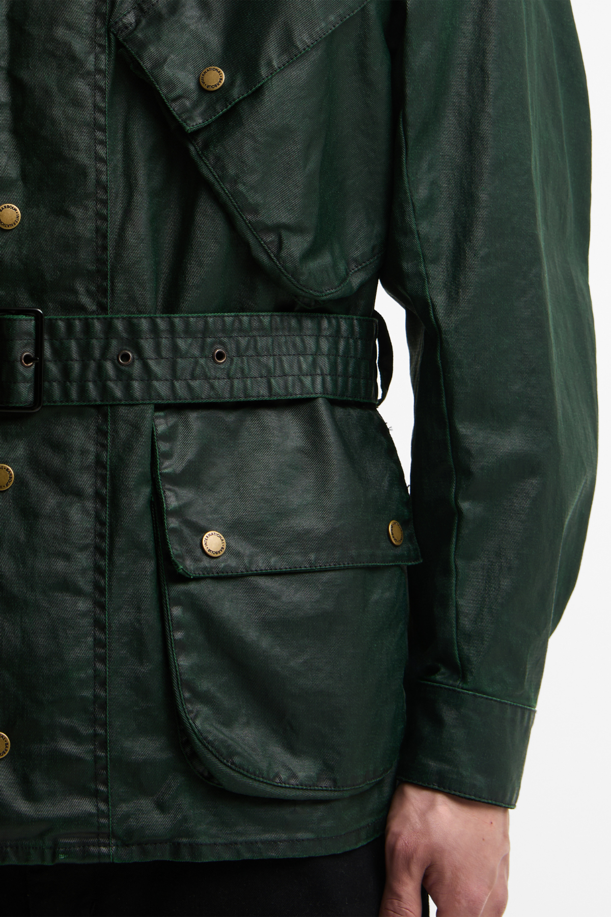 B.Intl Distressed 90th Anniversary Casual Ceket GN71 Green