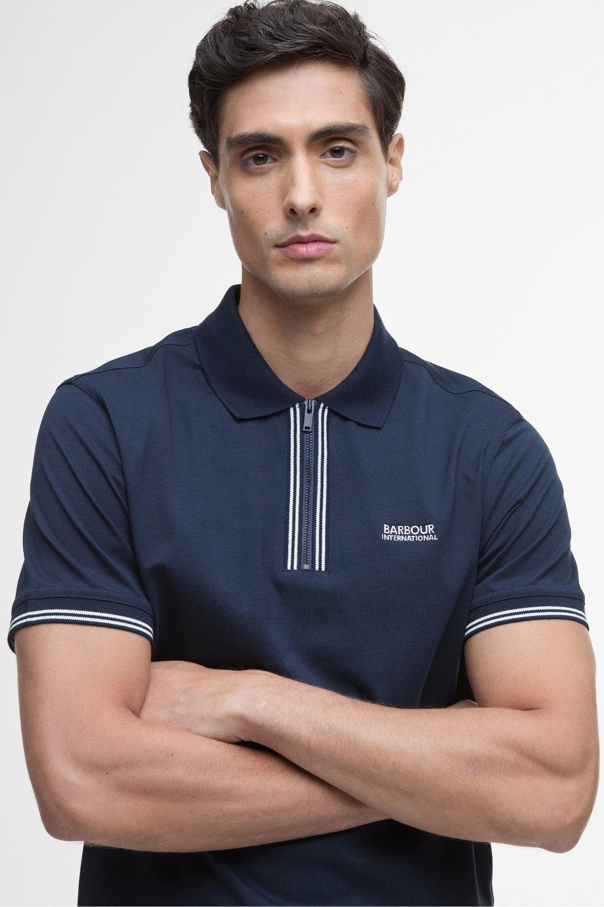 B.Intl Ollie Twin Tipped Placket Polo Yaka NY91 Navy