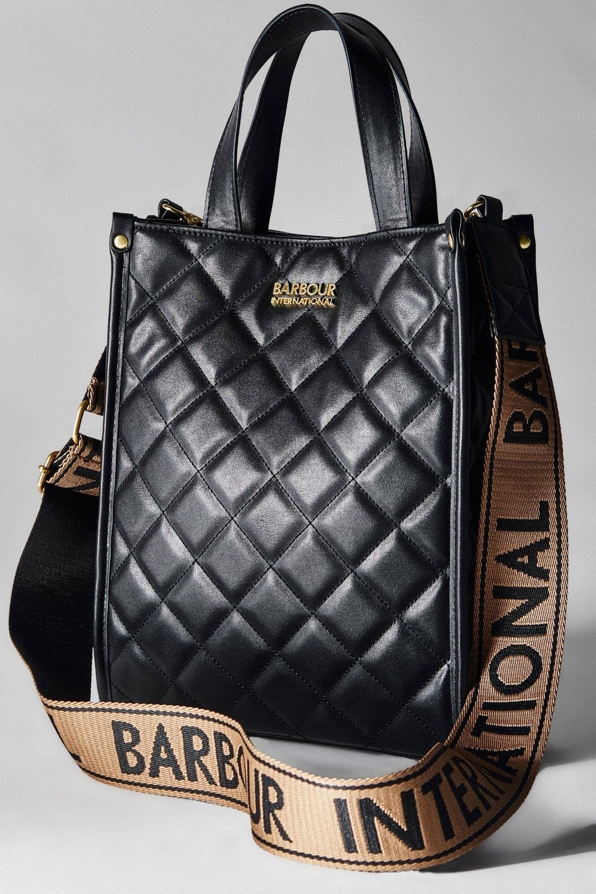 B.Intl Kapitone Fenchurch Tote Çanta BK11 Black