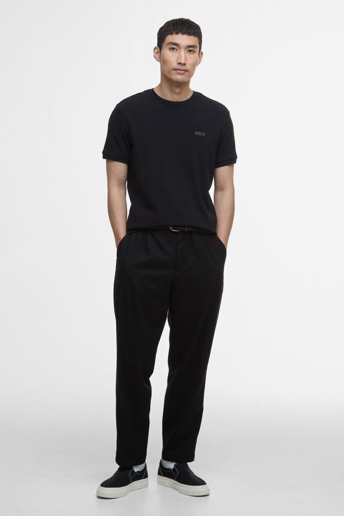 B.Intl Charlie Textured T-Shirt BK11 Black