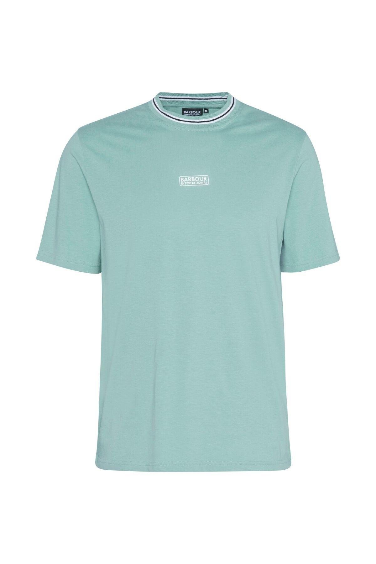 B.Intl Logo Tipped T-Shirt GN11 Granite Green