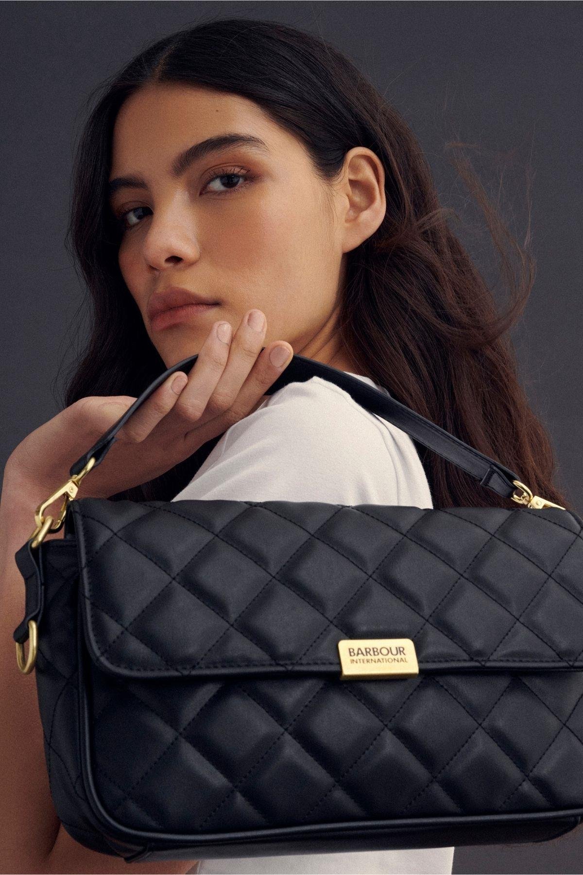 B.Intl Soho Kapitone Çapraz Çanta BK11 Black