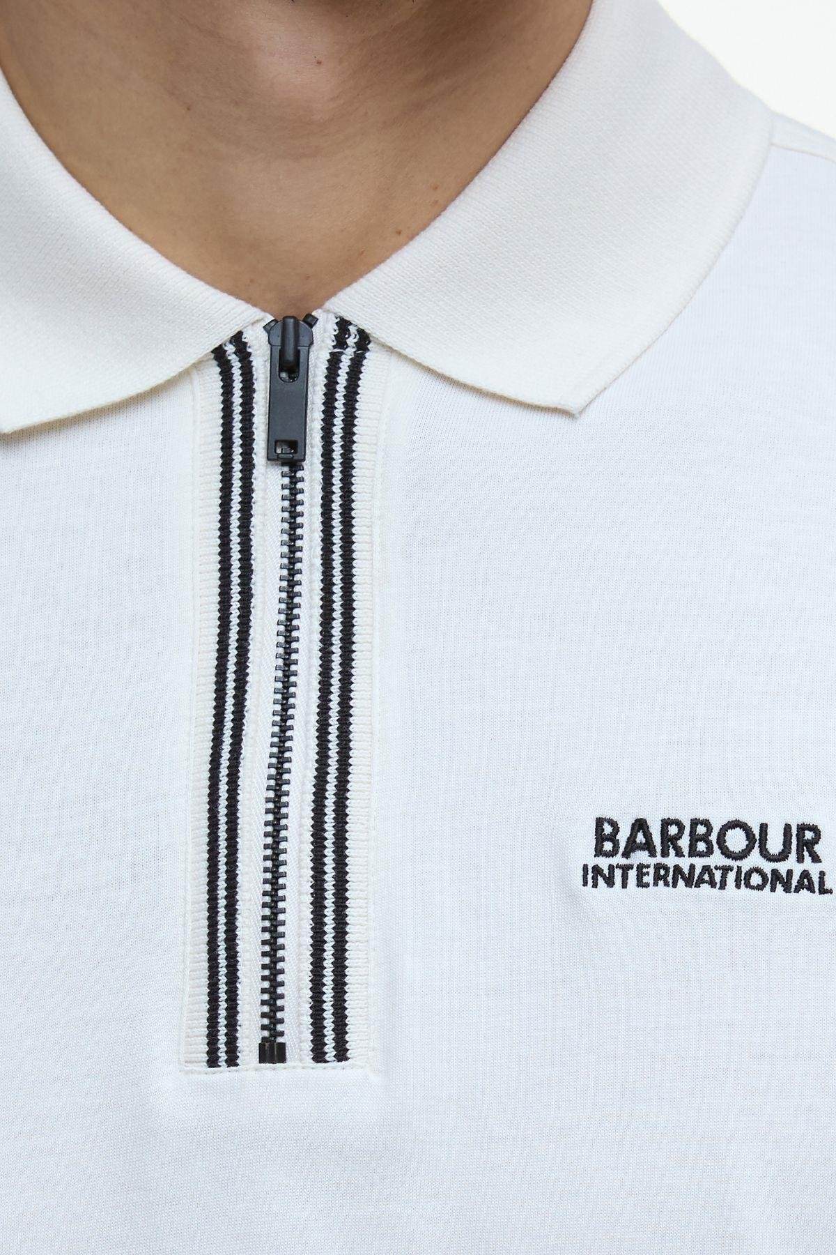 B.Intl Ollie Twin Tipped Placket Polo Yaka WH32 Whisper White