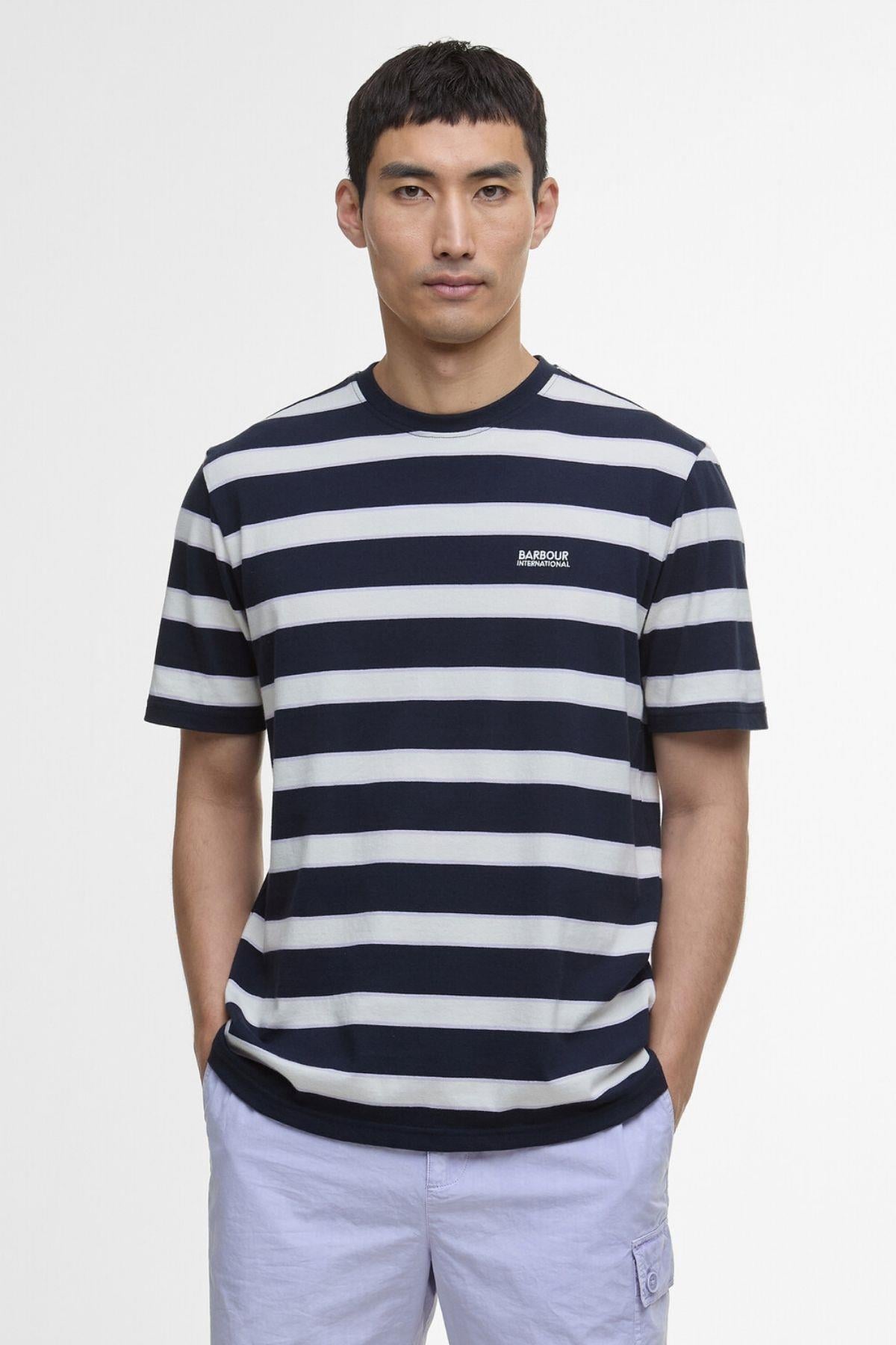 B.Intl Luca Stripe T-Shirt NY91 Navy