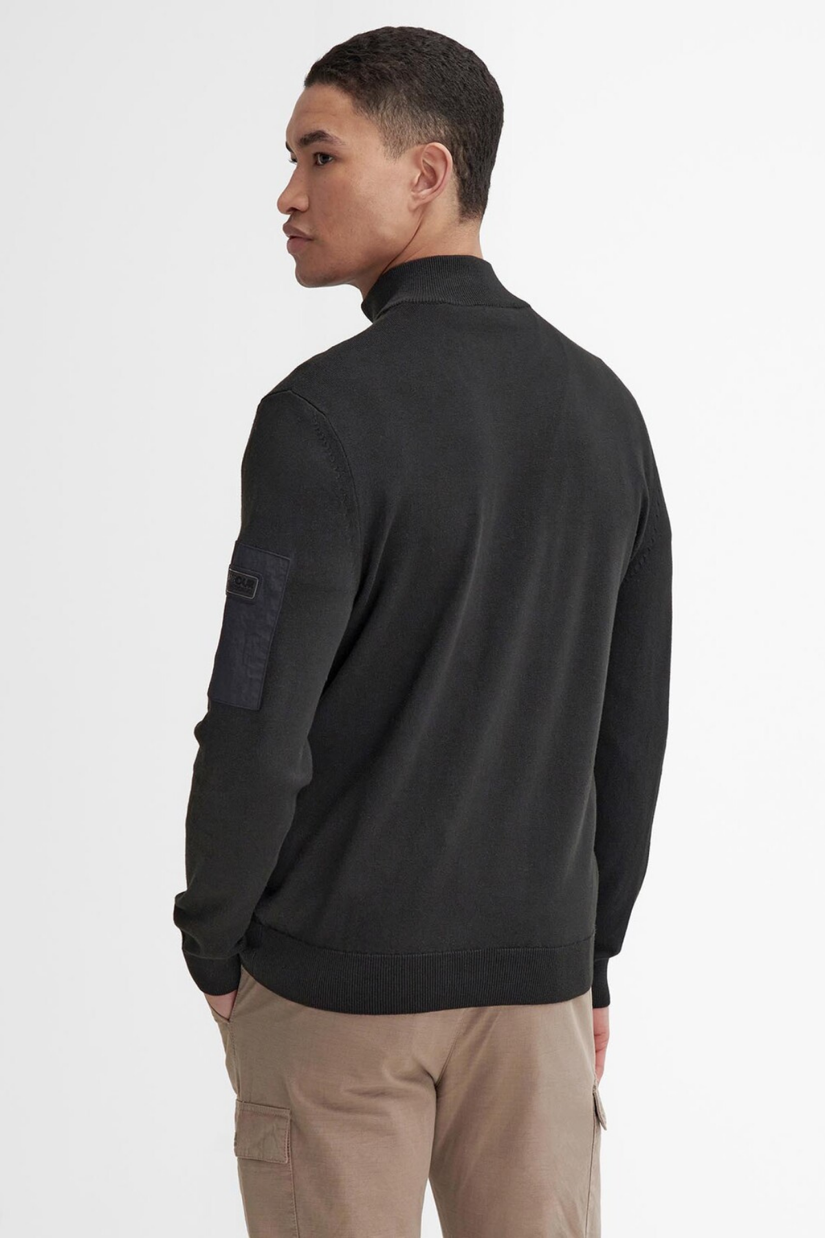 B.Intl Blades Pamuklu Yarım Fermuarlı Kazak BK11 Black