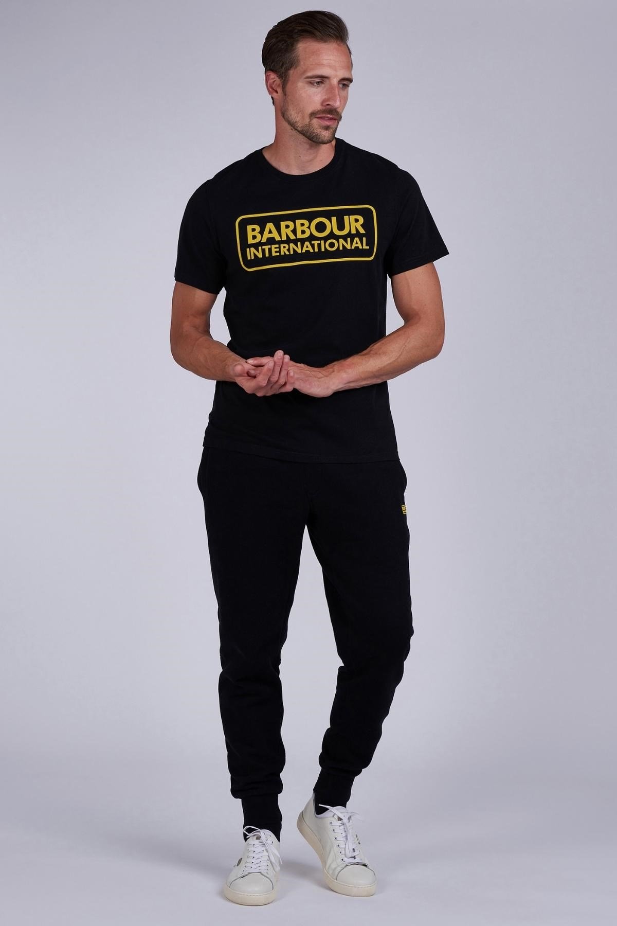 B.Intl Ess Large Logo T-Shirt BK91 Black/Yellow