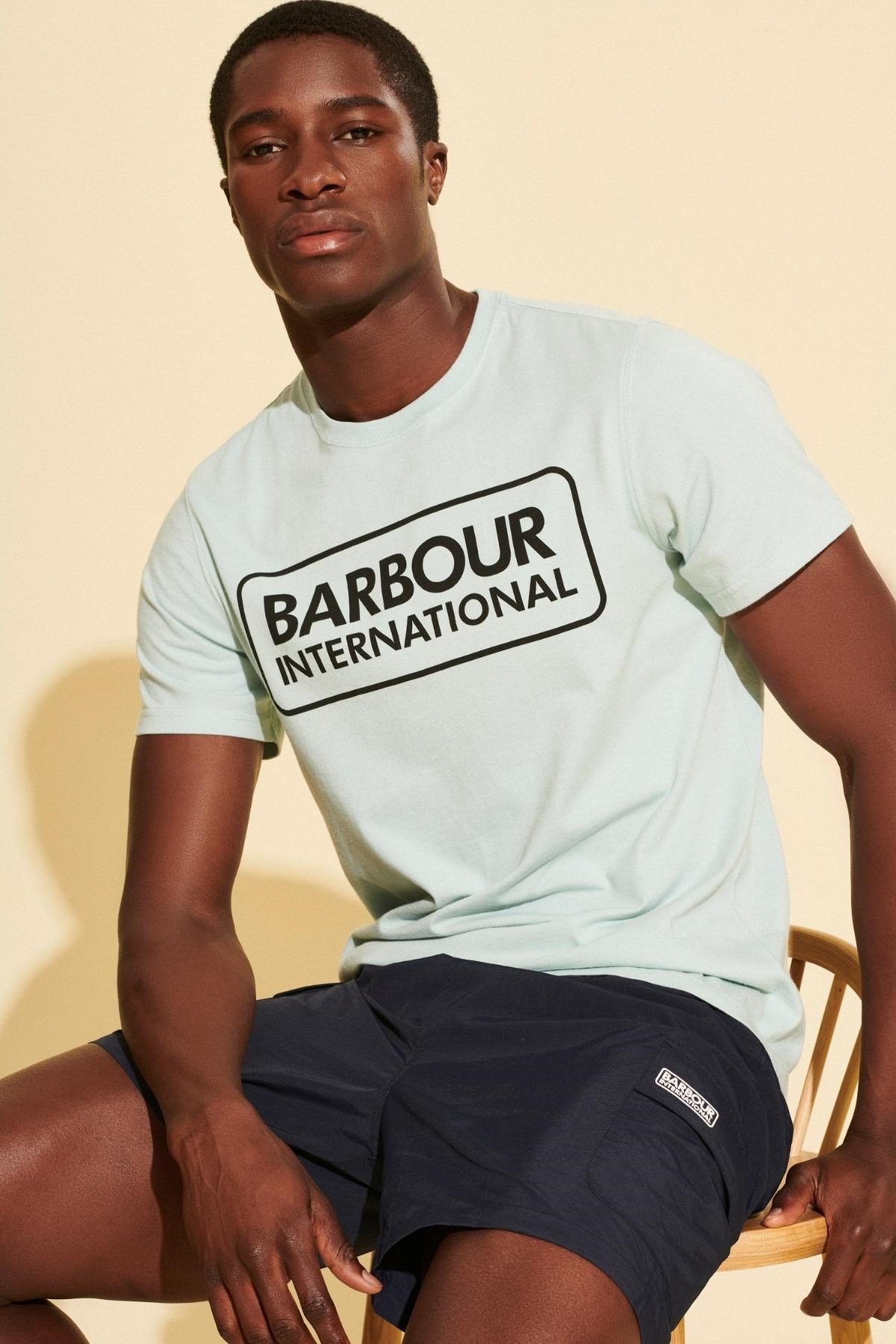 B.Intl Ess Large Logo T-Shirt Pastel Spruce