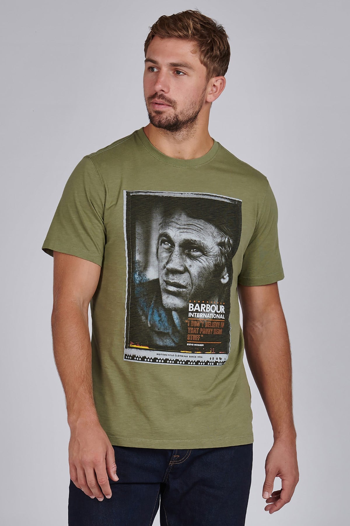 B.Intl Hero T-Sirt GN15 Moss
