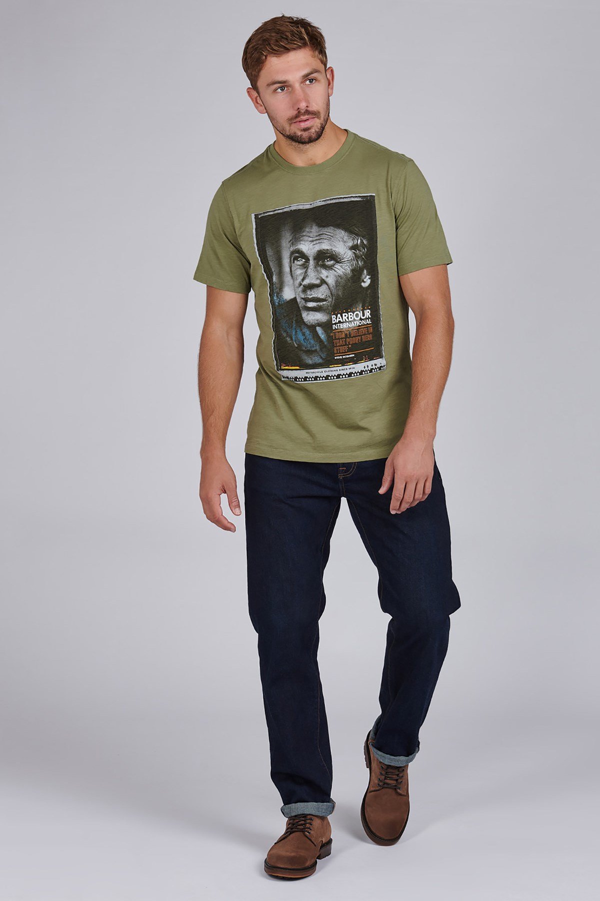B.Intl Hero T-Sirt GN15 Moss