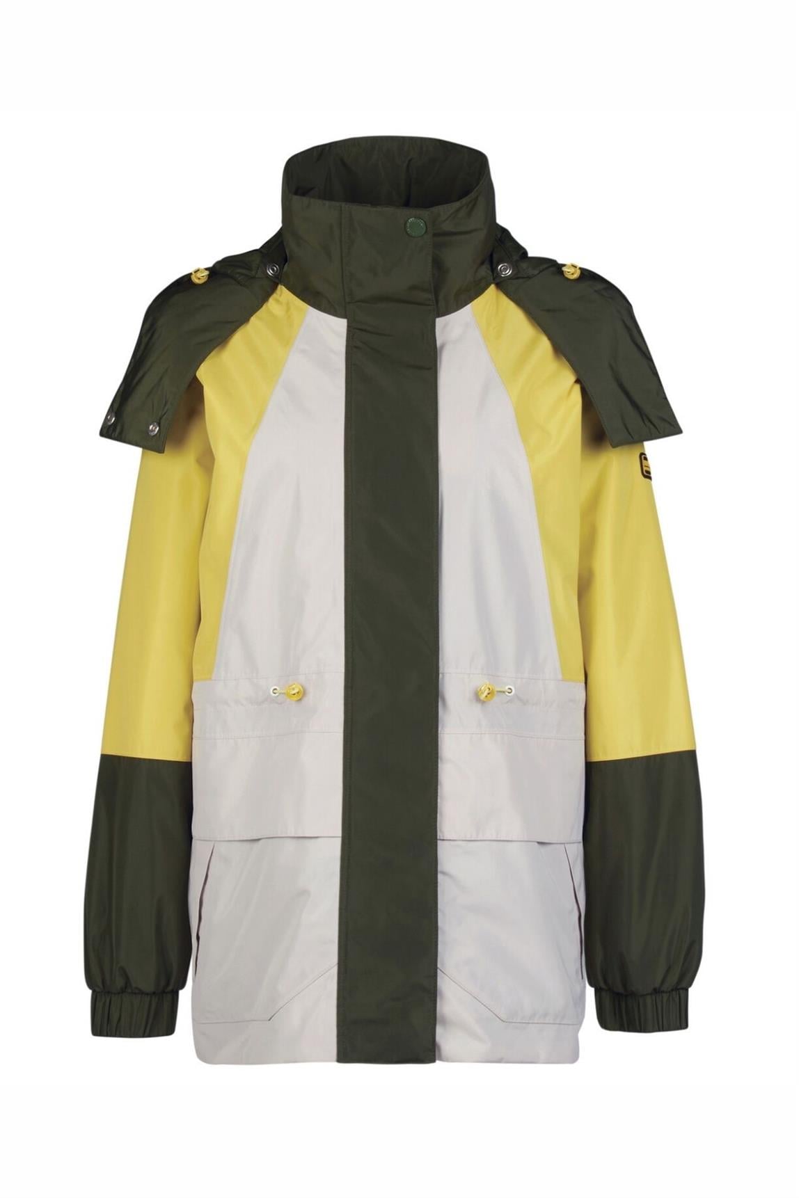 B.Intl Kadın Pendleton Ceket Silver Cloud/Electric Yellow/Envy