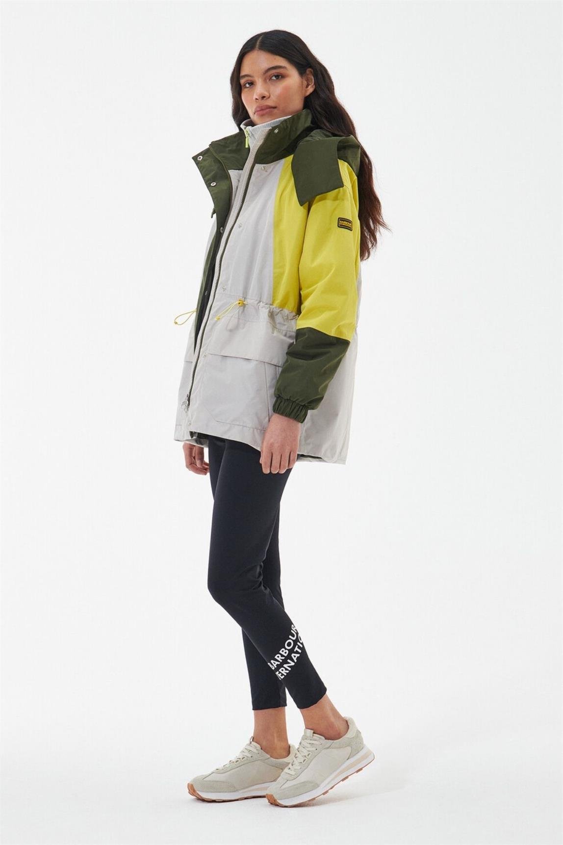 B.Intl Kadın Pendleton Ceket Silver Cloud/Electric Yellow/Envy