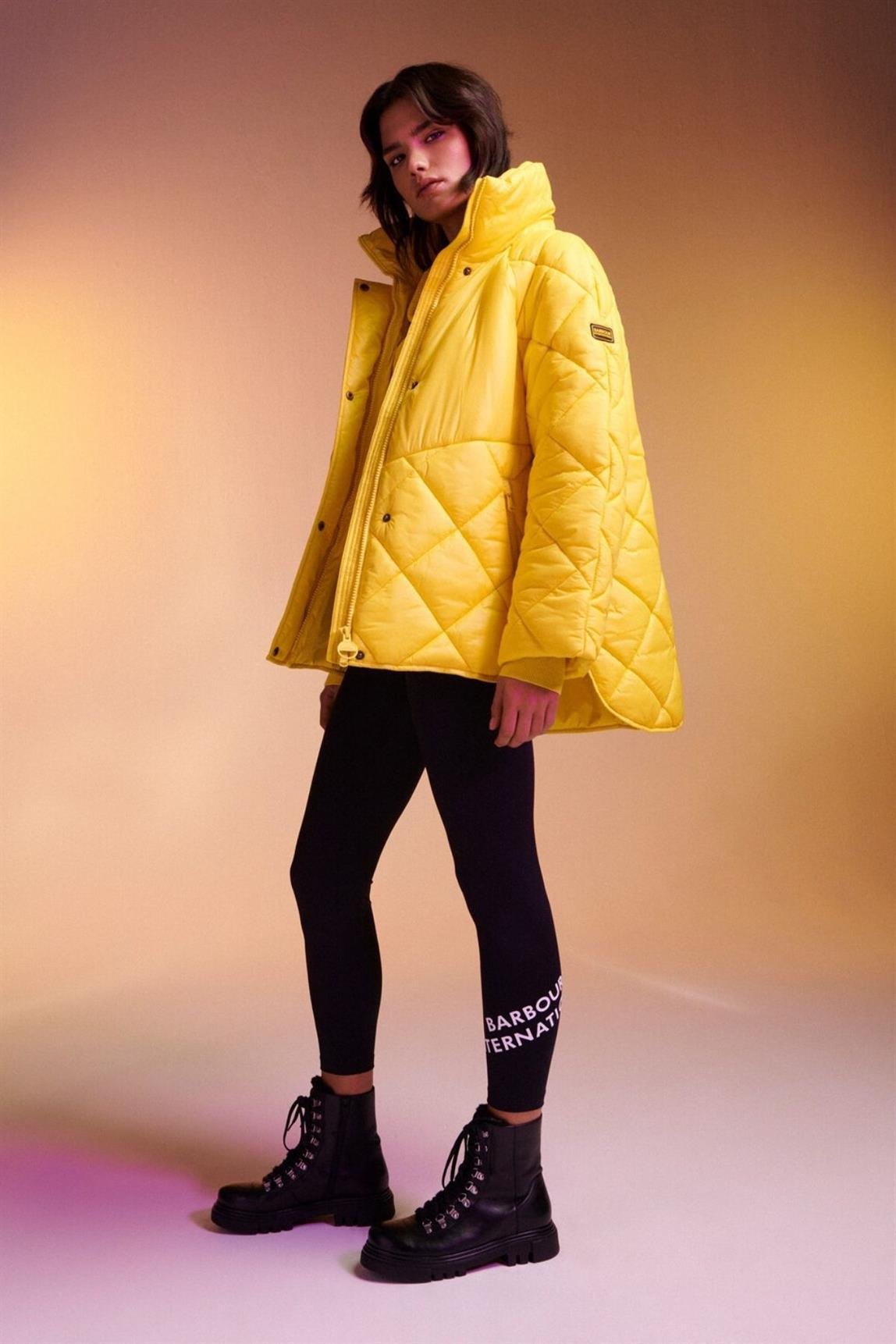 B.Intl Parade Kapitone Ceket YE32 Electric Yellow