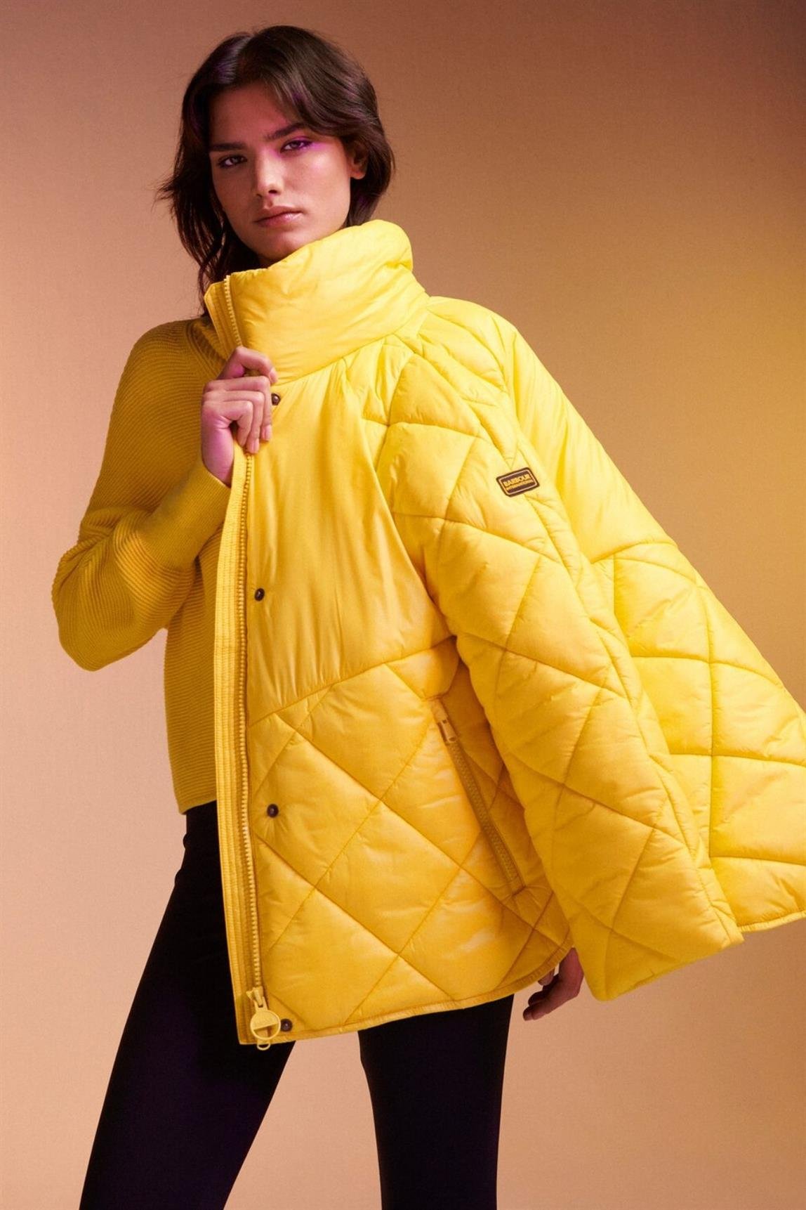 B.Intl Parade Kapitone Ceket YE32 Electric Yellow