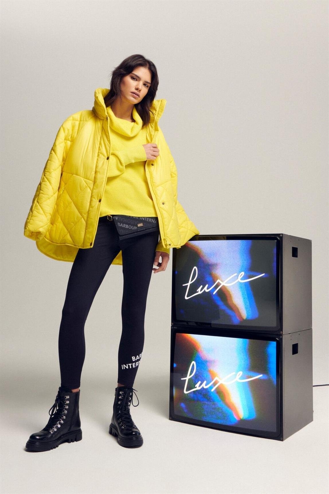 B.Intl Parade Kapitone Ceket YE32 Electric Yellow