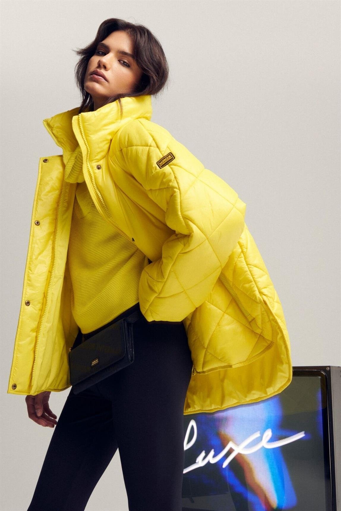 B.Intl Parade Kapitone Ceket YE32 Electric Yellow