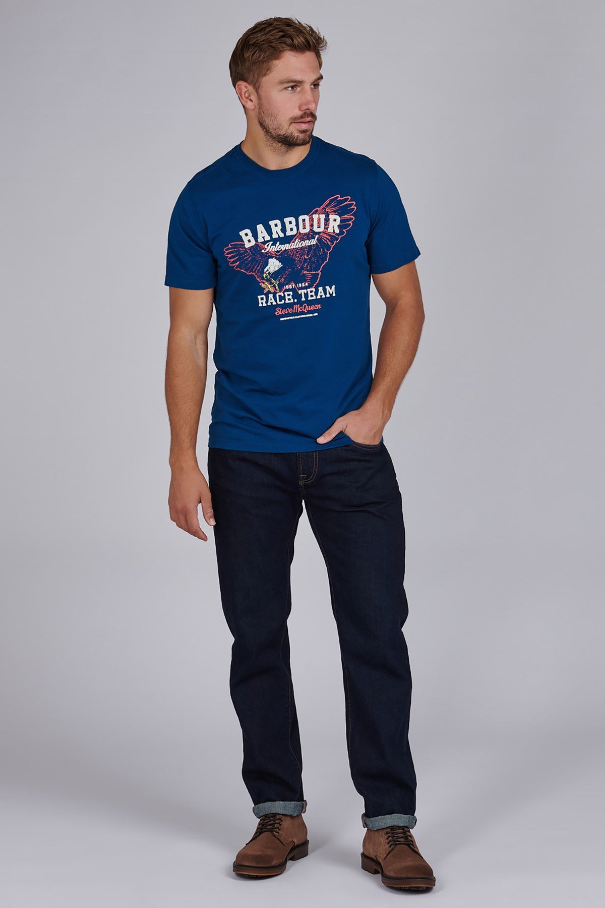 B.Intl Race Team T-Shirt BL81 Dk Petro