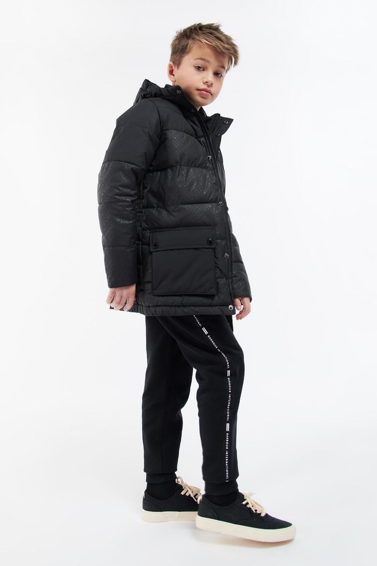 B.Intl Redford Hooded Çocuk Kapitone Ceket BK11 Black