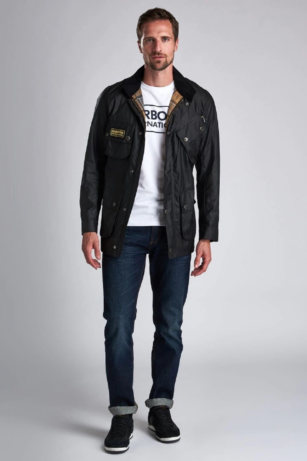 B.Intl Slim International Yağlı Ceket BK91 Black