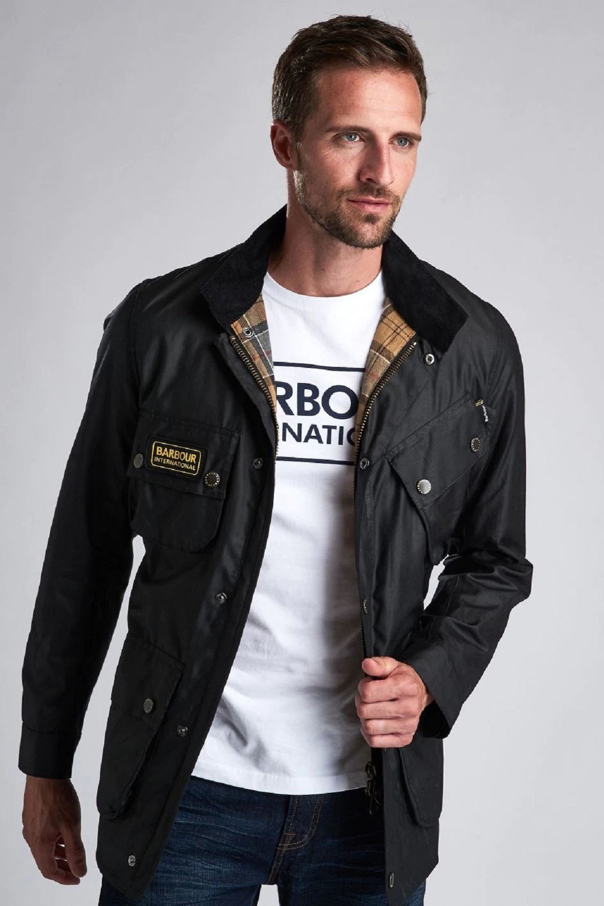 B.Int. Slim International Yağlı Ceket BK91 Black