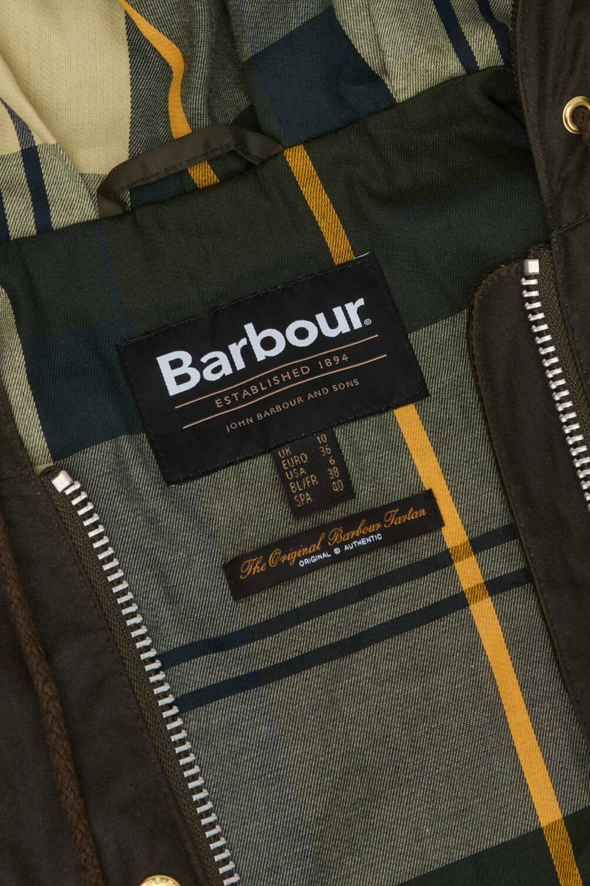 Barbour Aberford Yağlı Ceket OL99 Archive Olive/Ancient Tartan
