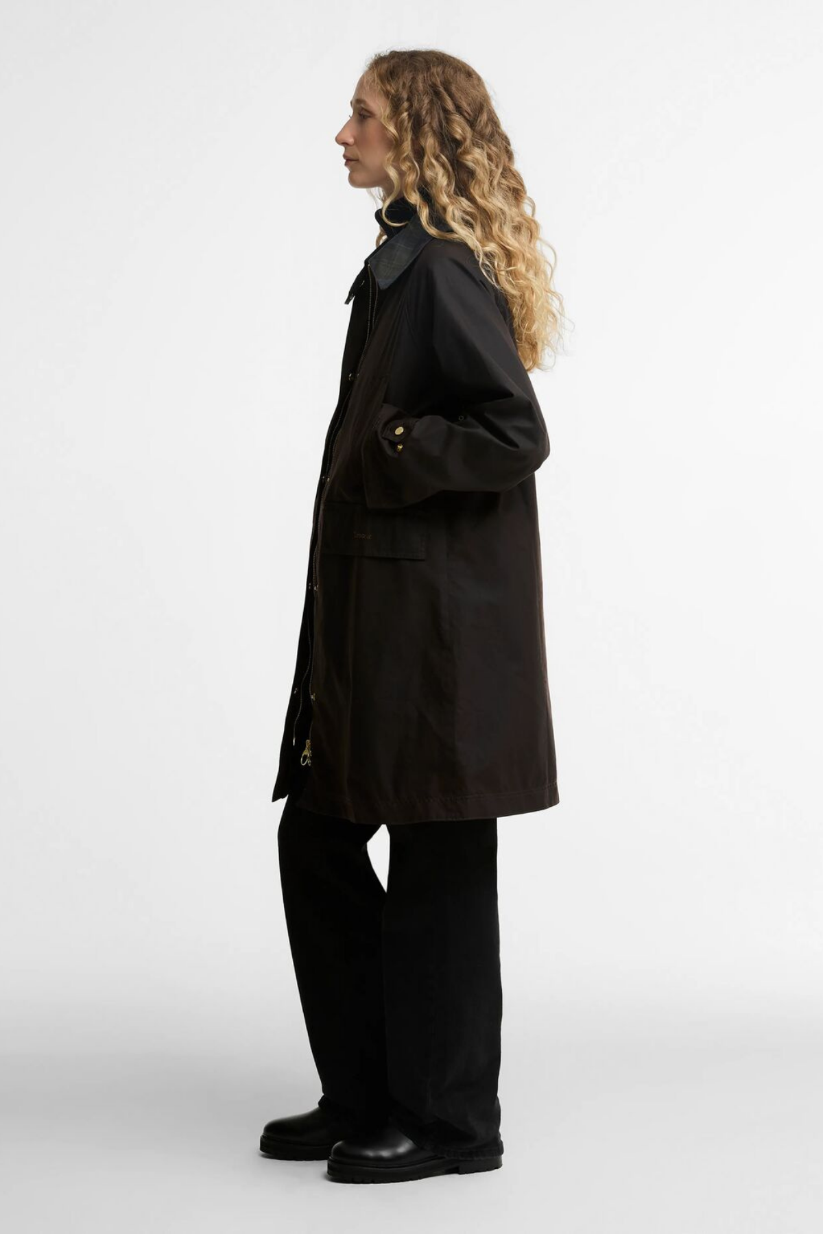Barbour Agatha Yağlı Ceket RU91 Rustic Shadow Classic