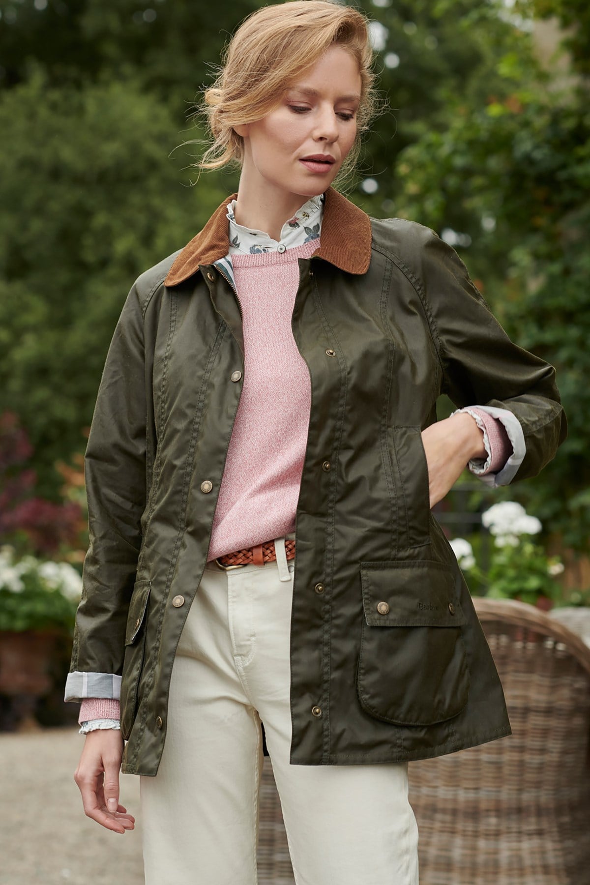 Barbour Aintree Yağlı Ceket OL99 Archive Oiıve