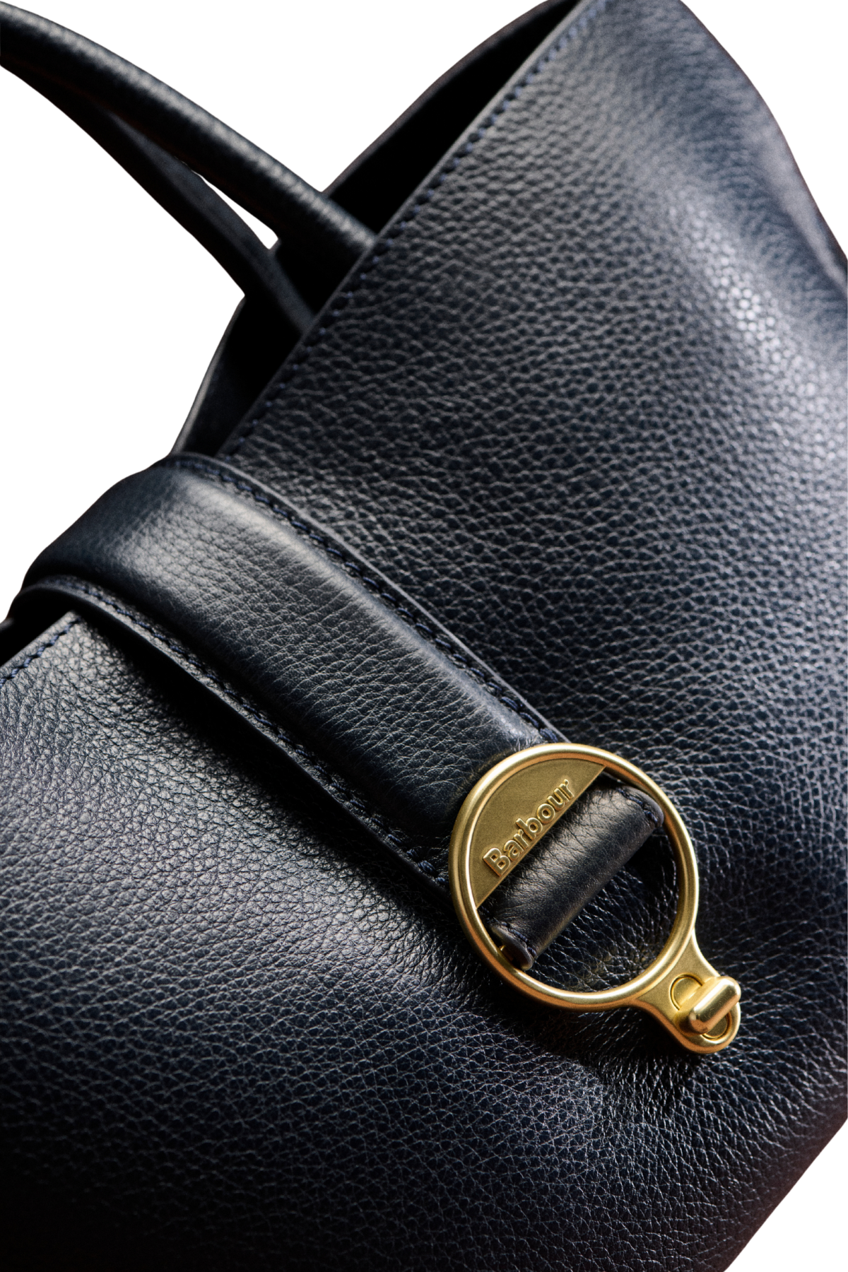 Barbour Alder Mini Deri Tote Çanta NY71 Navy