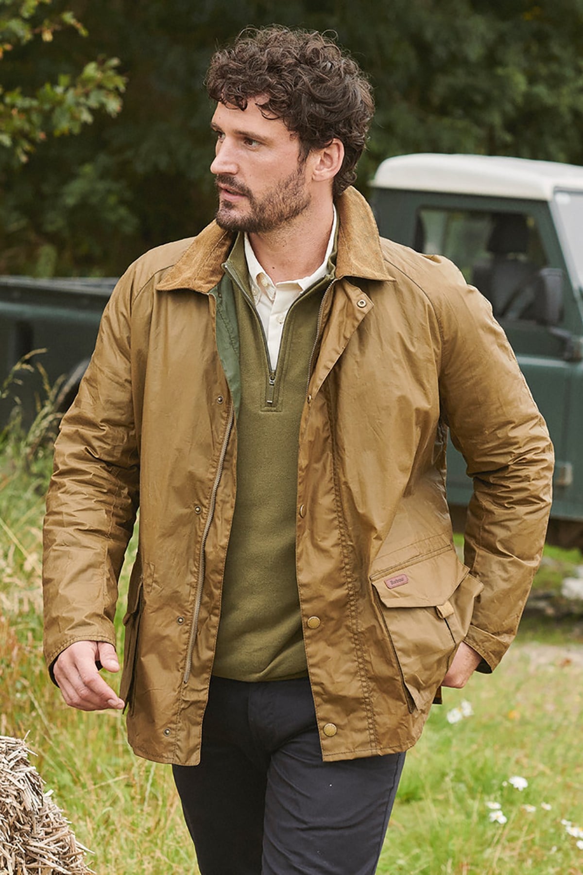 Barbour Alderton Yağlı Ceket SN31 Sand