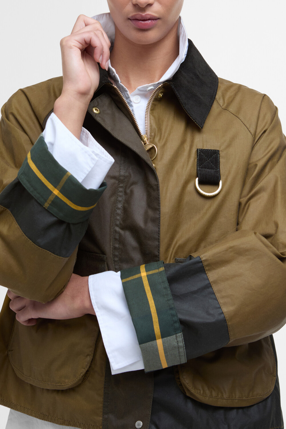Barbour Alma Yağlı Ceket SN31 Sand/Archive Olive/Beech/Ancient
