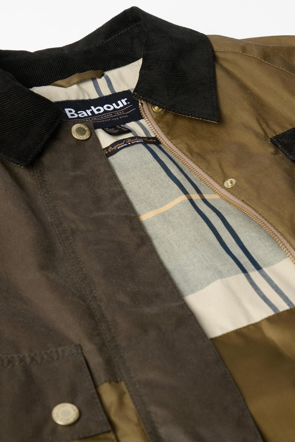 Barbour Alma Yağlı Ceket SN31 Sand/Archive Olive/Beech/Ancient