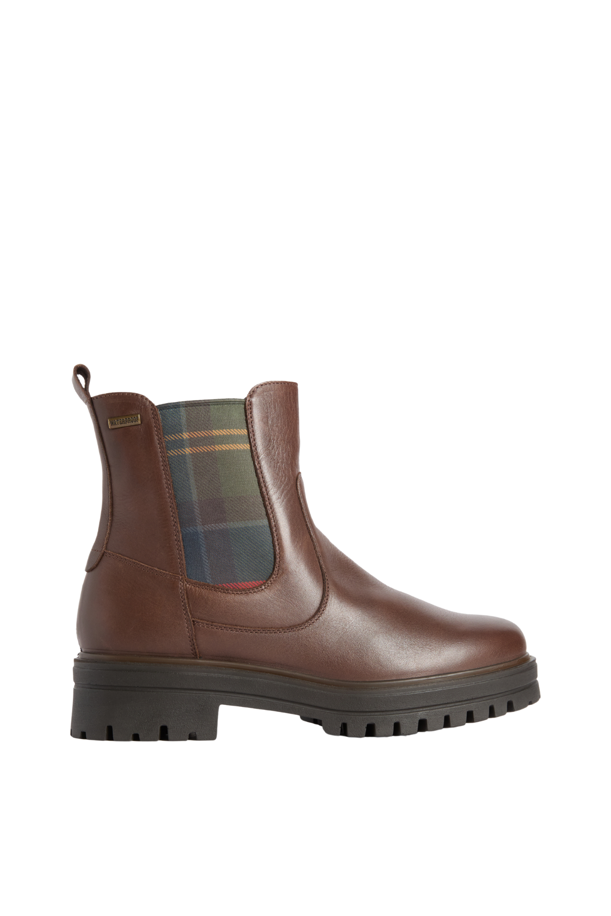 Barbour Amberley Chelsea Bot TA71 Dk Tan Leather