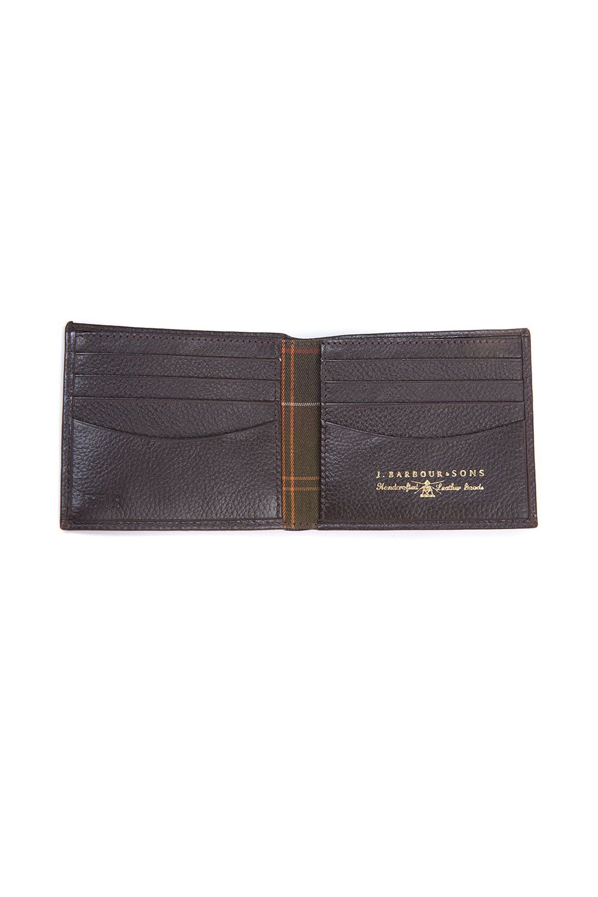 Barbour Amble Leather Billfold Wallet BR71 Dk.Brown