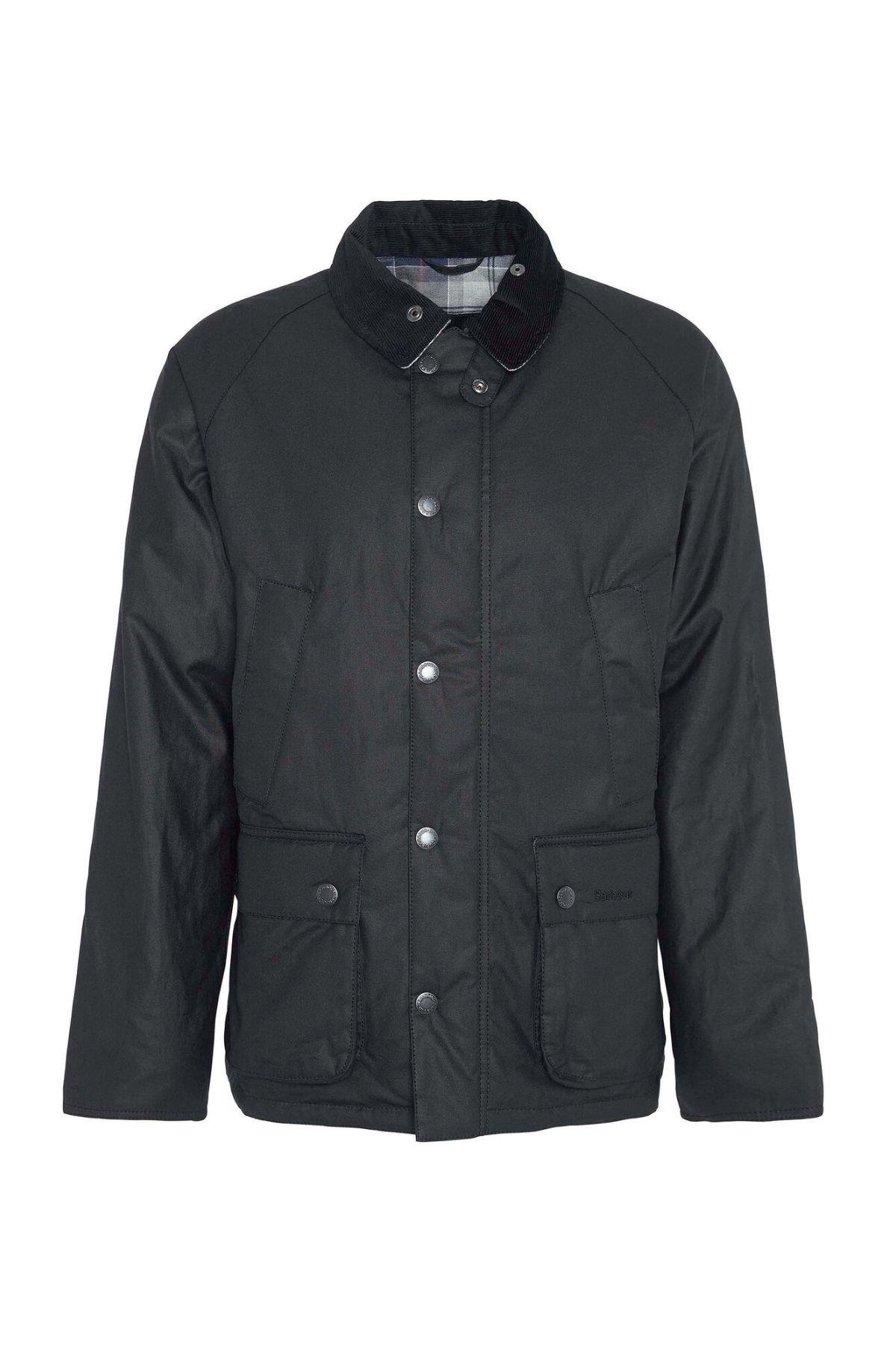 Barbour Ambleside Yağlı Ceket BK71 Black/Blue Granite Tartan