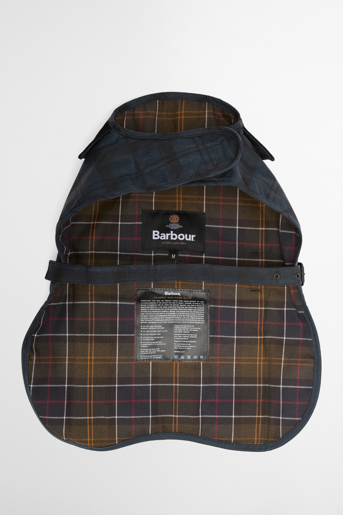 Barbour Ambleside Yağlı Köpek Montu NY75 Navy Tartan