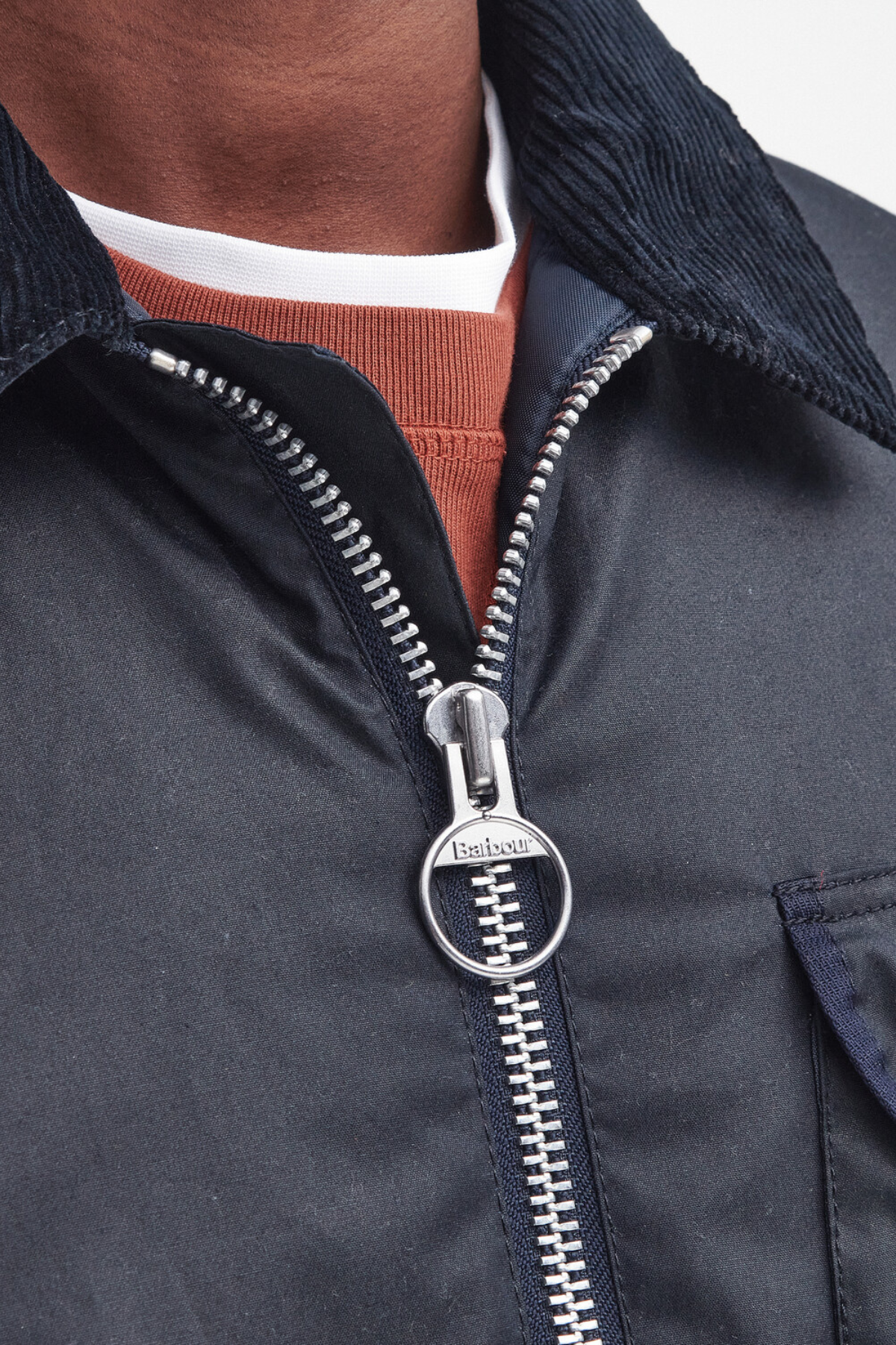 Barbour Angler Yağlı Ceket NY92 Navy