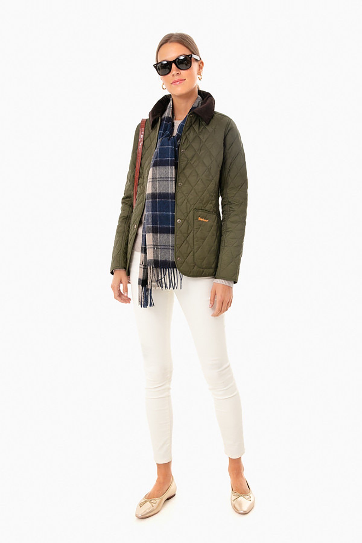 Barbour Annandale Kapitone Ceket OL91 Olive