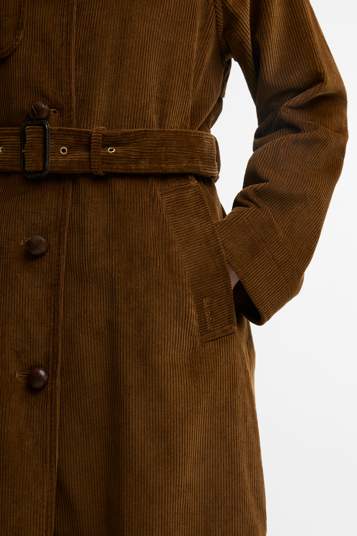 Barbour Antonella Cord Trench Casual Ceket TA51 Tan Birchwood Dress