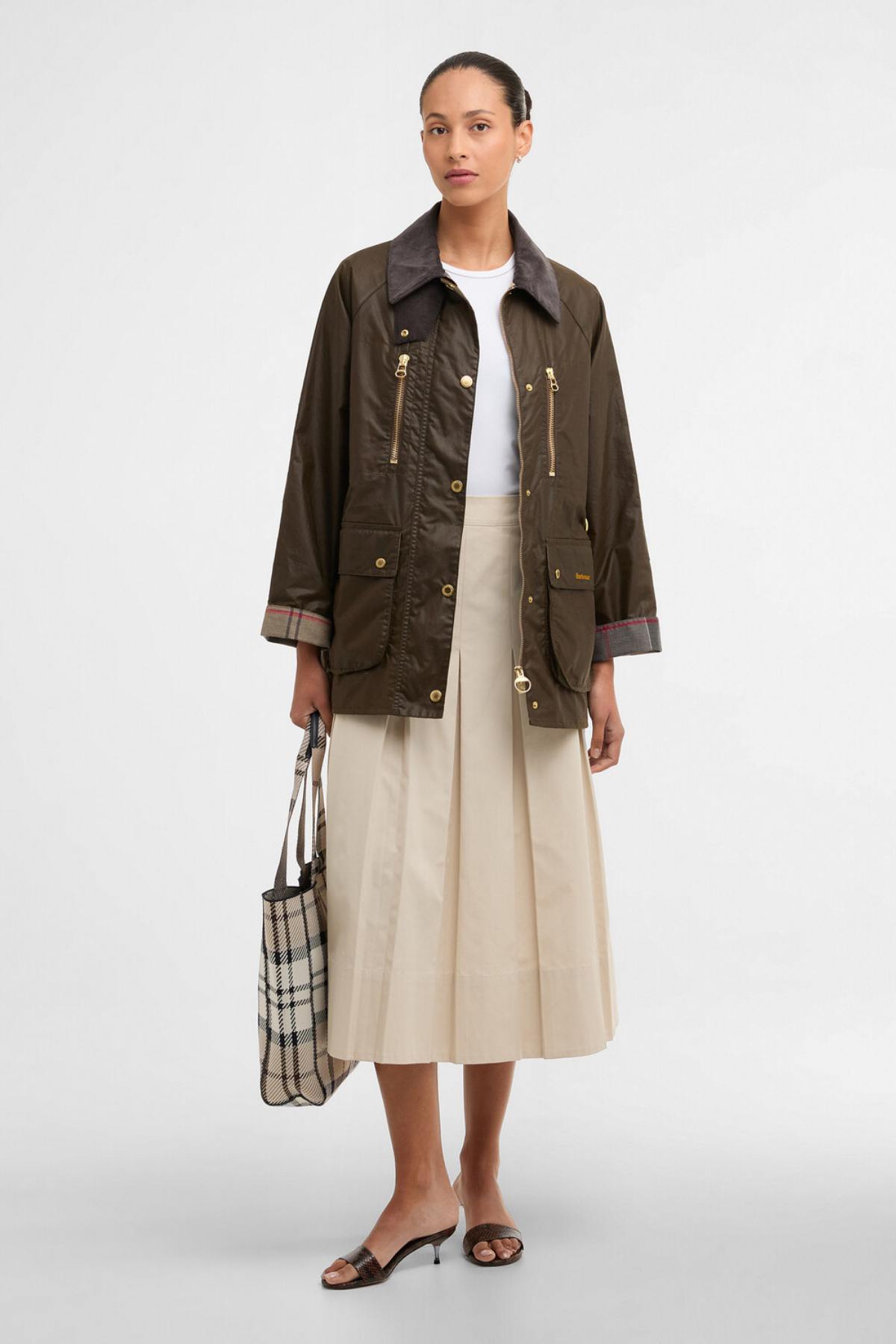 Barbour Argill Yağlı Ceket BR51 Beech/Dress