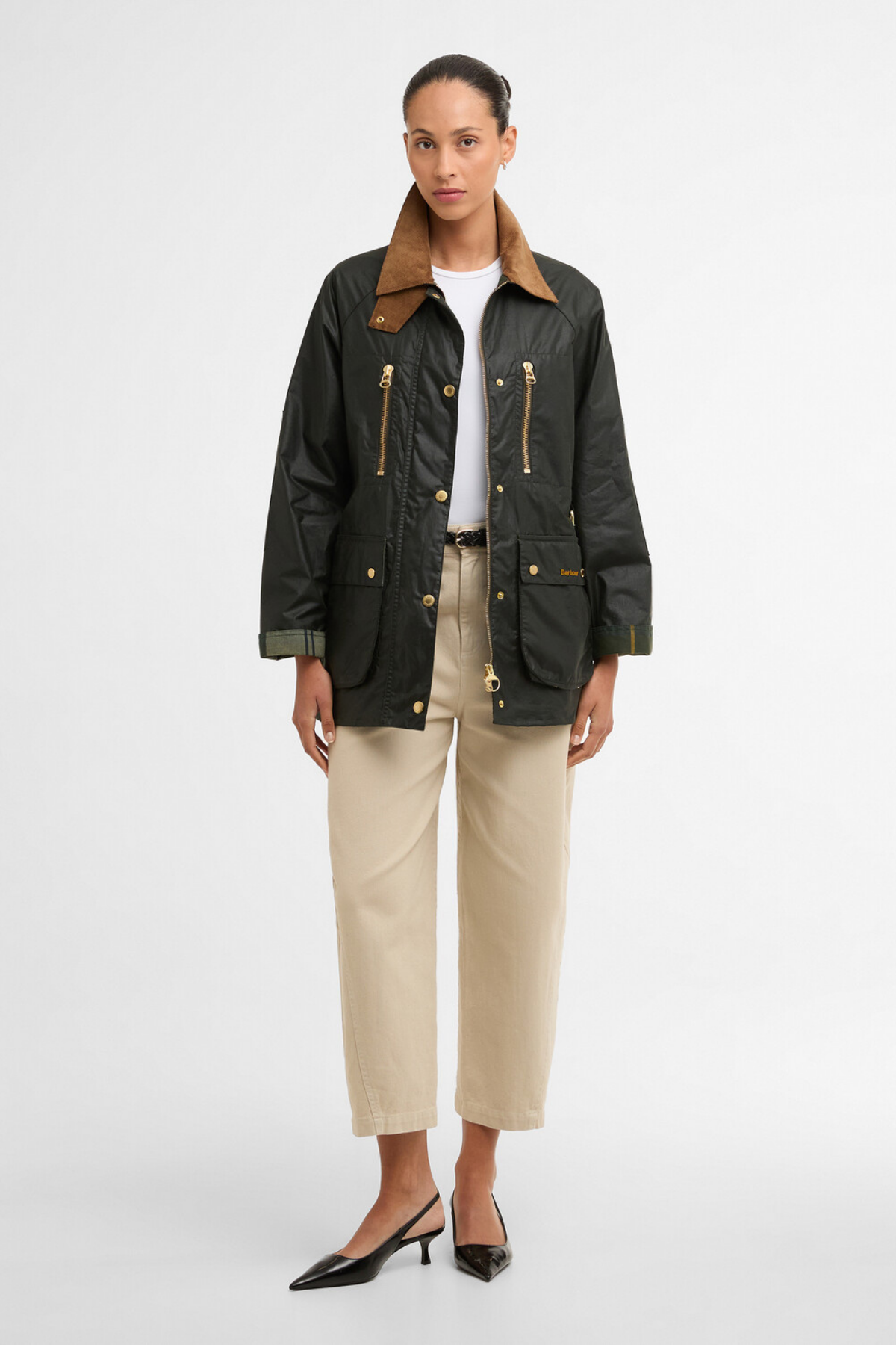 Barbour Argill Yağlı Ceket OL12 Fern/Ancient