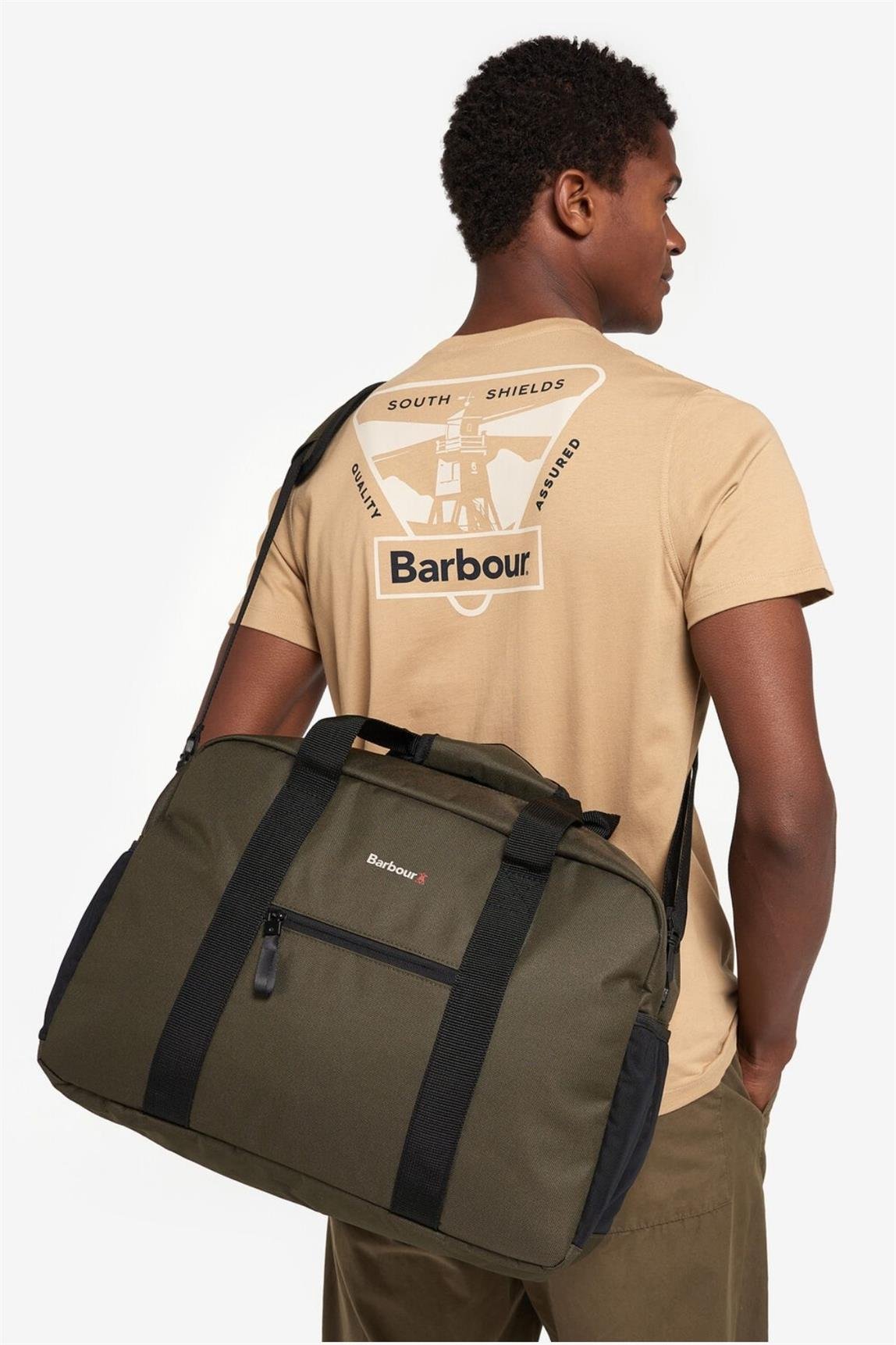 Barbour Arwin Canvas Çanta OL11 Olive/Black